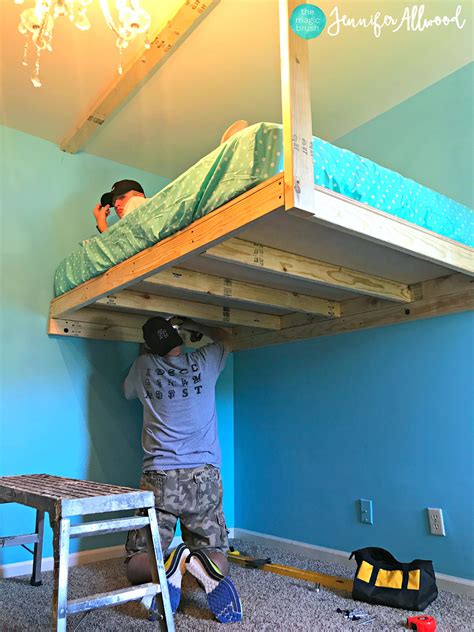 floating loft bed diy|design your own loft bed.